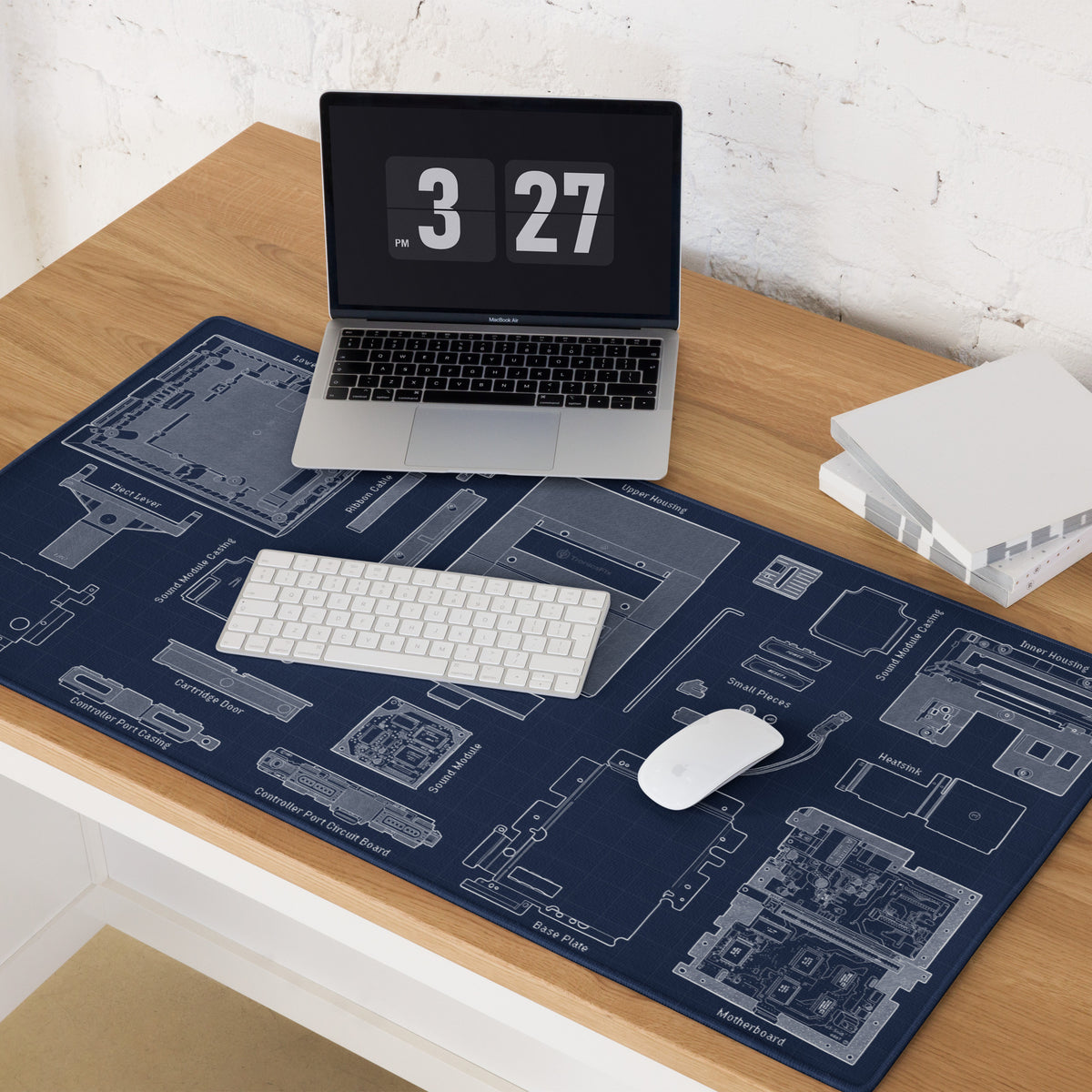 Retro Game Console Sketch Desk Mat - Print on Demand — TronicsFix LLC