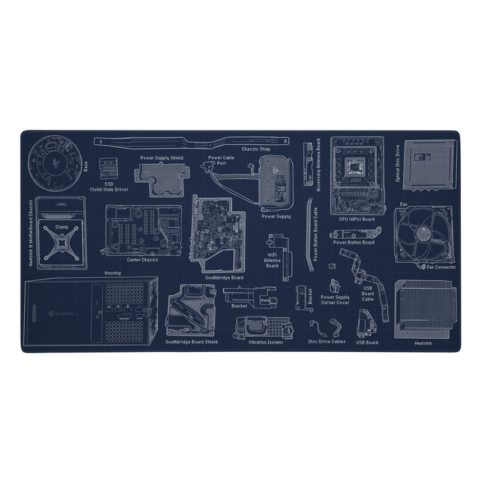 Box Game Console Sketch Desk Mat - Print on Demand