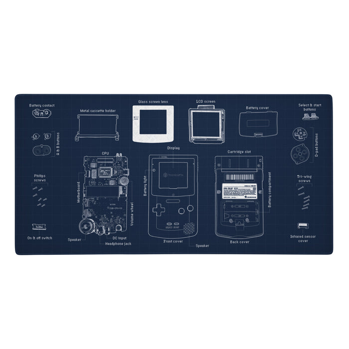 Retro Handheld Sketch Desk Mat - Print on Demand