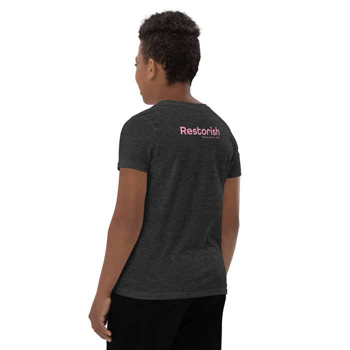 Restorish Youth T-Shirt - Pink Logo