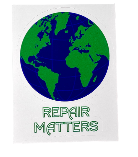 Repair Matters Globe Vinyl Sticker