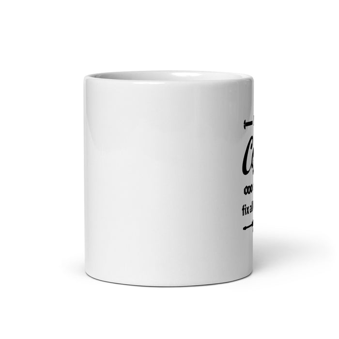 First, Coffee - White Glossy Mug